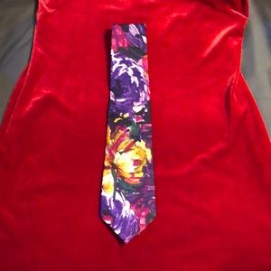 Cassoni multicolored silk tie. Measures about 3.75” wide